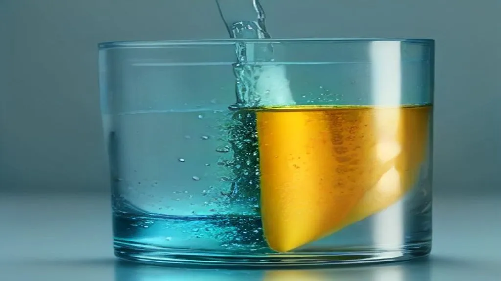水質檢測儀與水杯,水質知識入門示意
